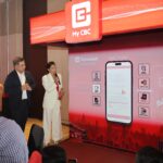 Chinabank’s Independent Director, Mr. Genaro V. Lapez, and host Inka Magnaye navigate the new My CBC App through a wall alive during the app’s launch at the SEDA Hotel BGC last January 30, 2025