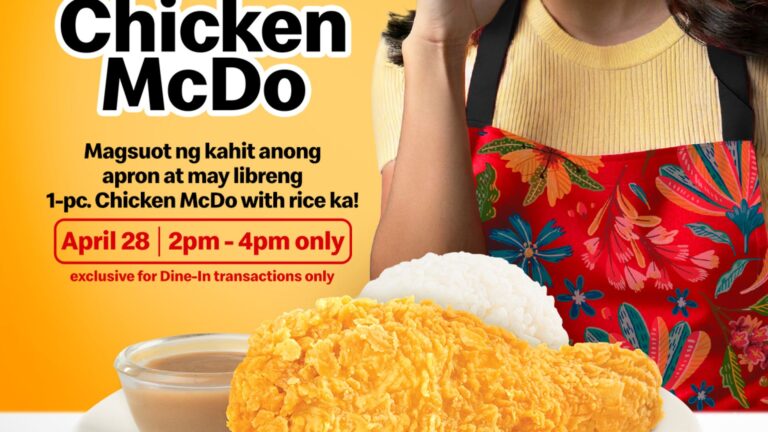 Confeermed na Confeermed: May FREE Chicken McDo sa April 28!