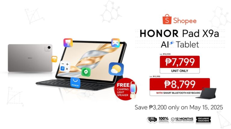 Price Reveal: AI Tablet HONOR Pad X9a for only PHP 8,799? 