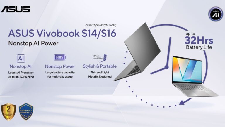 2025 ASUS Vivobook S AI Laptops Available in the Philippines