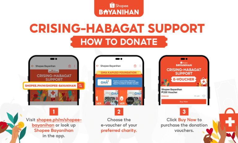 Donate to Disaster-Affected Communities through Shopee Bayanihan