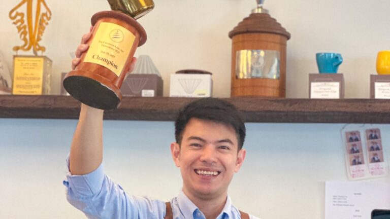 The Giving Café Barista wins national Latte Art Championship   