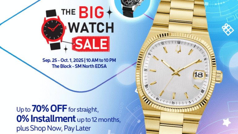 Get up to 70% off with your Metrobank card at The Big Watch Sale by Lucerne