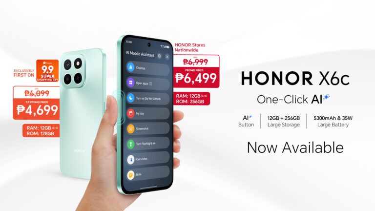Get Your AI-Powered, Large Storage HONOR X6c for as low as P9 this Shopee 9.9 Super Shopping Day  