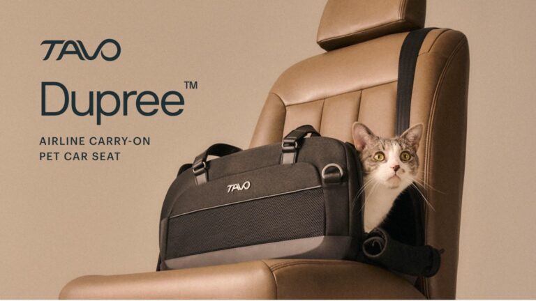 Tavo Introduces a Pet Travel Game-Changer with its Dupree Airline Carry-On Pet Car Seat