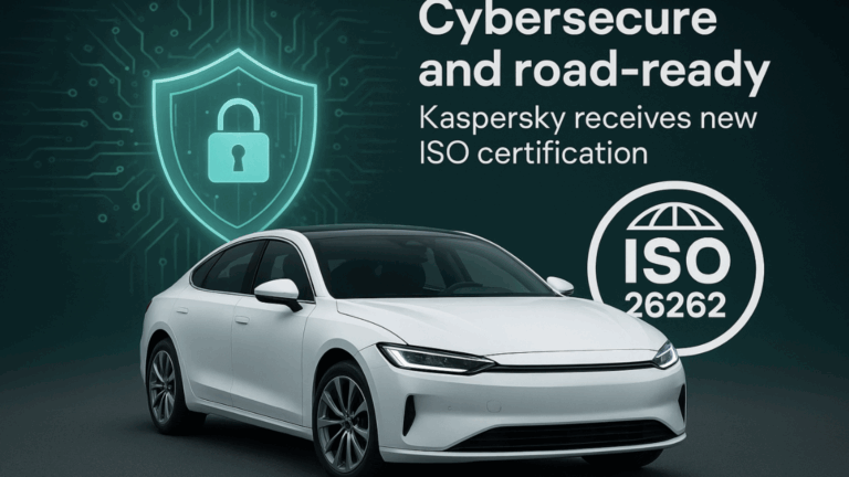 Kaspersky receives ISO 26262 certification for automotive software development process