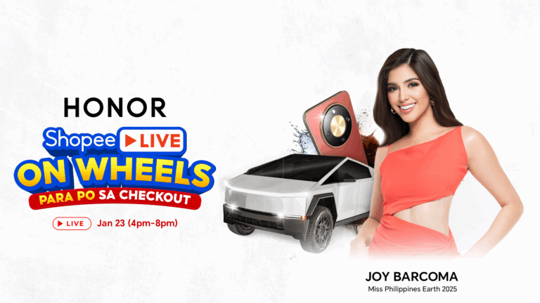 Miss Philippines Earth 2025 Joy Barcoma to Test the Toughness of HONOR X9d 5G on Shopee on Wheels! 