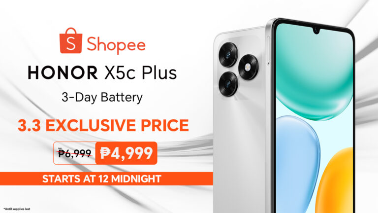 Exclusive on Shopee: Get the New HONOR X5c Plus for Just P4,999 This 3.3 Sale! 