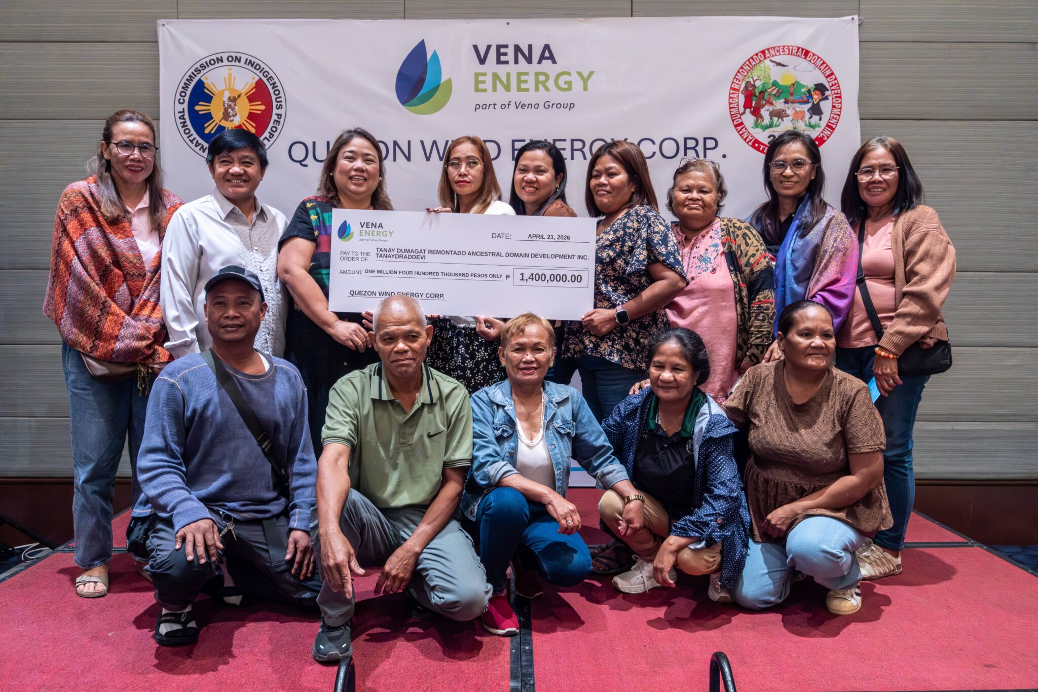Community. Check Vena Energy Formalizes Community Support through a Check Turnover ...